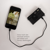MAZUNT Hochzeitsbundle – Retro Digitalkamera Set mit Handschlaufe und Fotoaufgaben