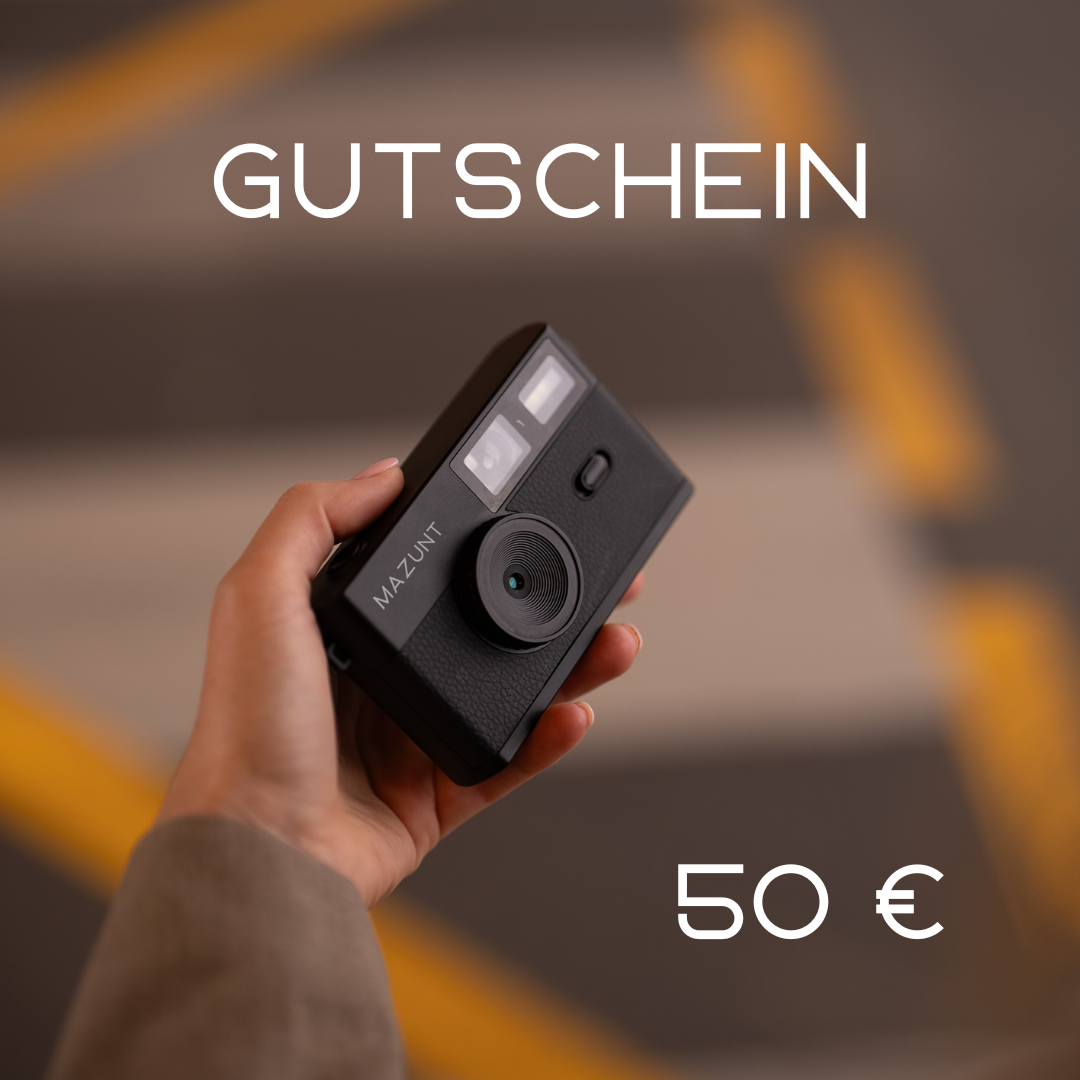 MAZUNT Geschenkgutschein – Gutschein als Geschenk für Kamerafans einlösbar