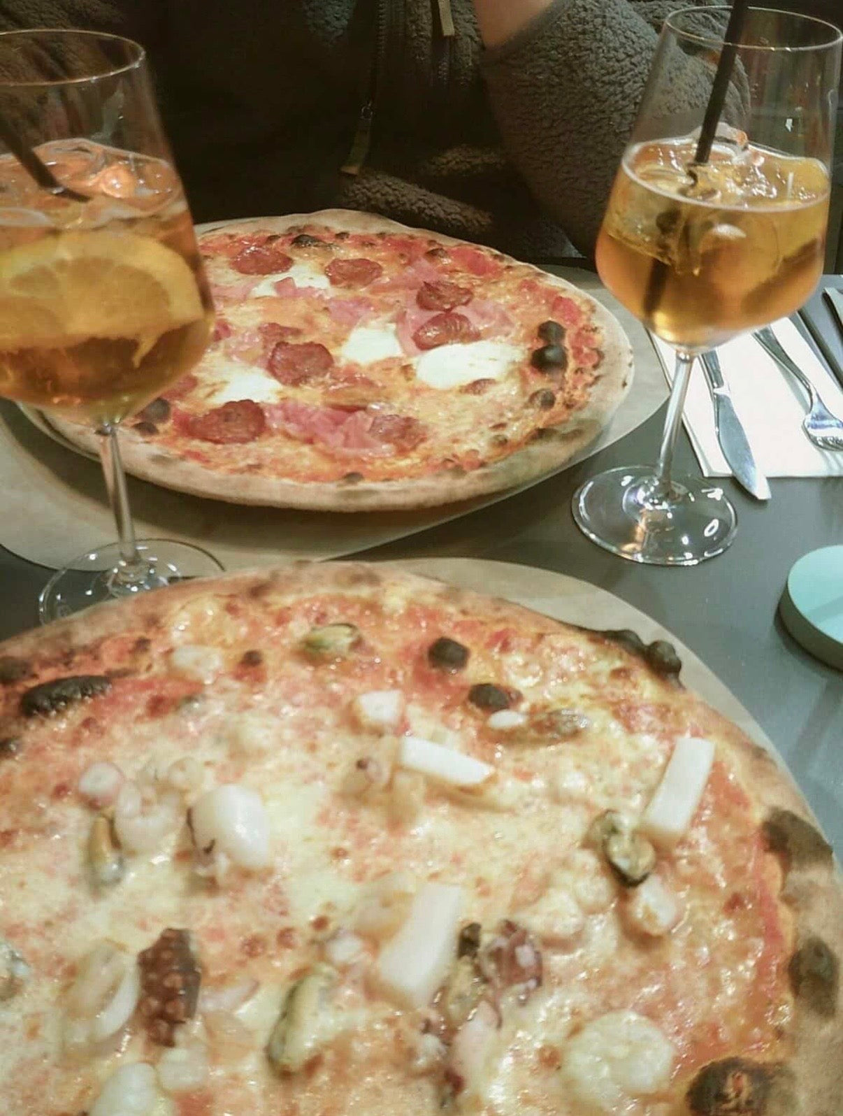 MAZUNT Retro Digitalkamera Pizza und Aperol